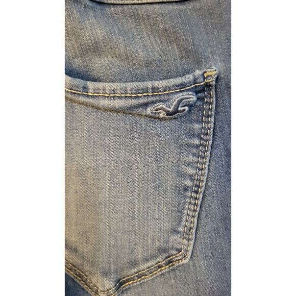 Hollister Jeans Womens 5R High Rise Legging Size W27 L28 Distressed Blue Denim - Picture 8 of 9